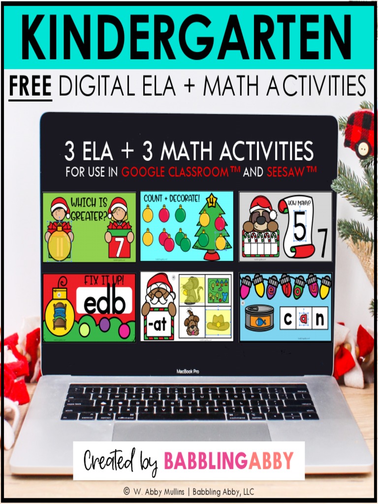 Free Digital Ela + Math Activities PDF