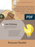 Analisis Proyeksi Penduduk Di Kecamatan Tuminting 2021-2031 Kota Manado