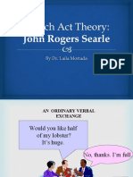 Speech Act Theory Searle 5 Categories
