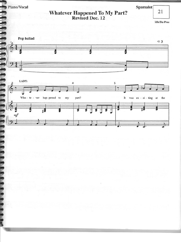 Whatever Happened To My Part | PDF