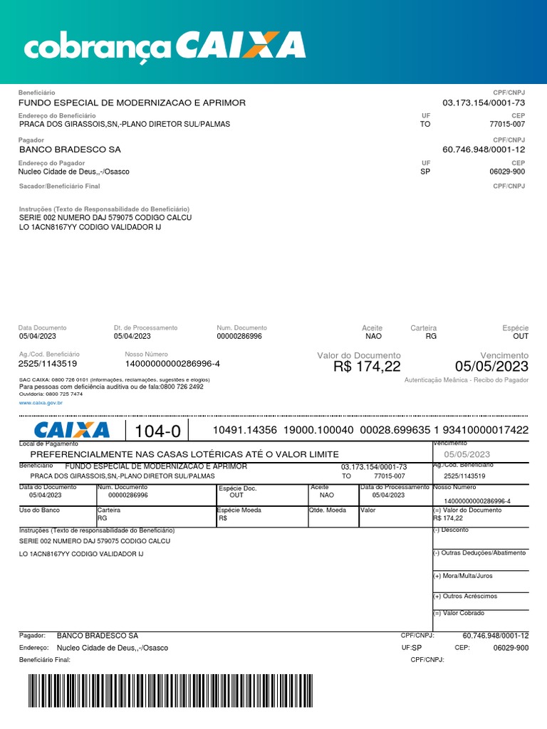 Fundo Especial de Modernizacao E Aprimor 03.173.154/0001-73 ...