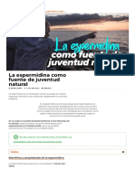 Espermidina - El Suplemento Con Propiedades para La Juventud