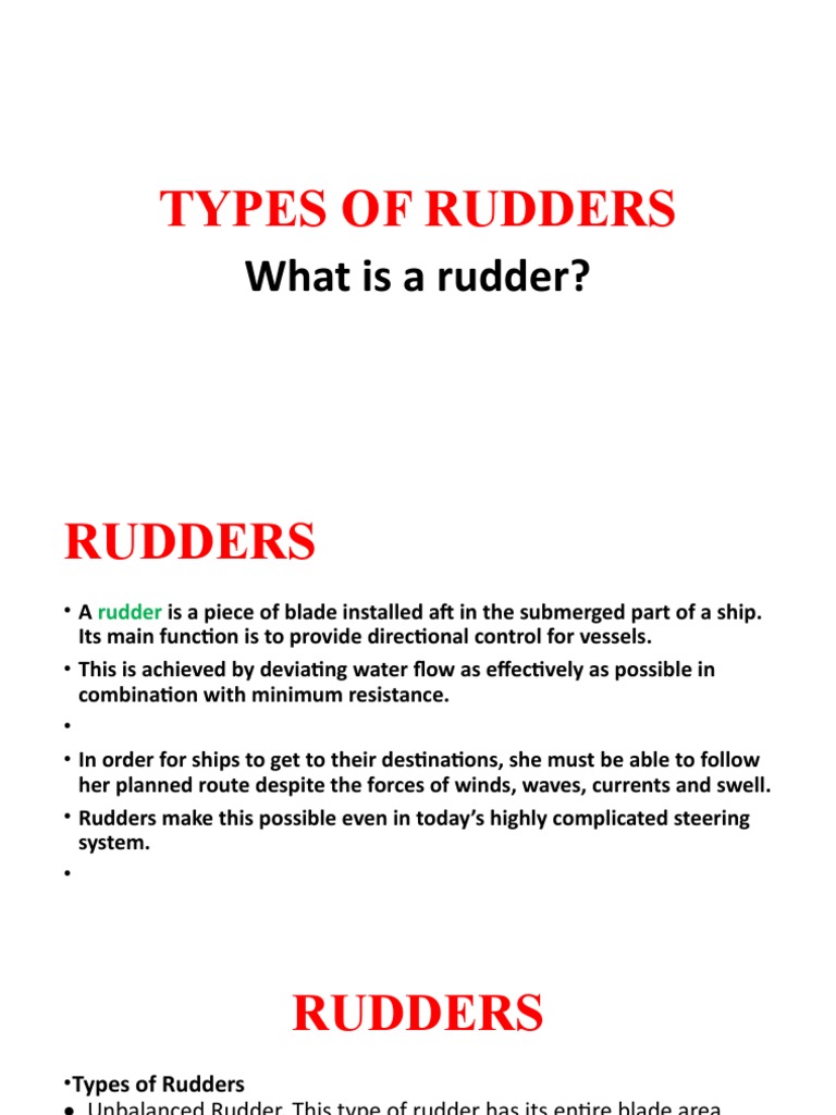 Schauen Sie Sich Types Of Ship Rudders Genauer An. – BHYQK