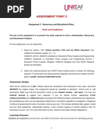 Week 4 - Globalization, Democracy and Educational Policy (Summative Assessment 2) 1