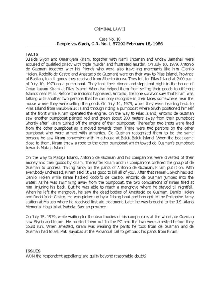 16 141 scra 356 people v siyoh pdf justice crime violence