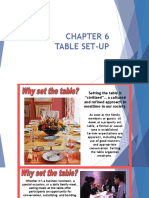 CHAPTER 6 Table Set-Up