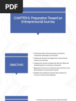 CHAPTER 6 Preparation Toward An Entrepreneurial Journey