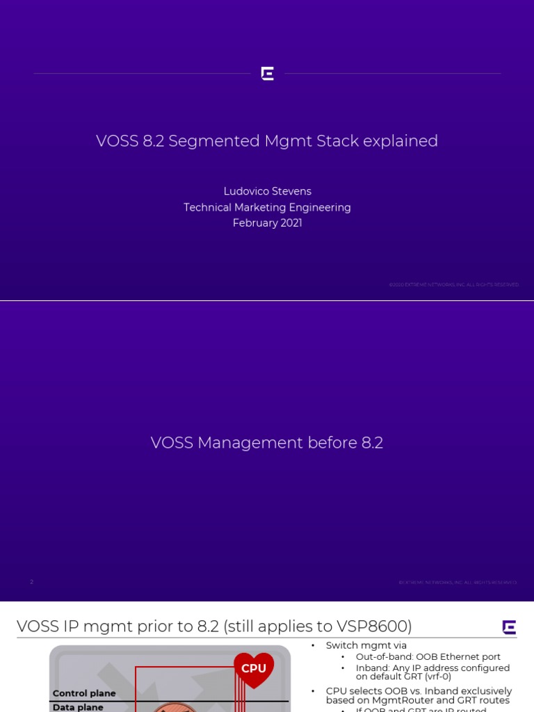 VOSS82 Segmented MGMT Stack | PDF | Router (Computing) | Ip Address