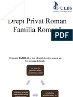 Cuvantul FAMILIA A Fost Utilizat de Catre Romani