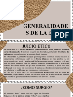 Semaba 4, Generalidades de La Etica (Juicio Etico)