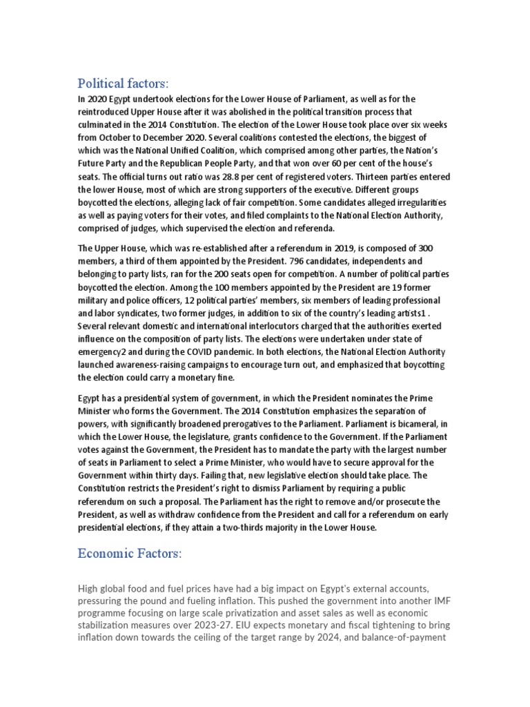 Pestel Analysis Pdf Economies