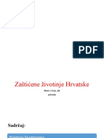 Zaštićene Životinje Hrvatske - PPTX Priroda Maro I Enei