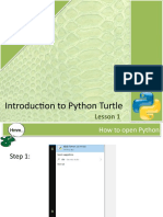 Python Turtle Lesson 1 - Workbook