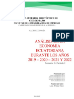 Ensayo Del Análisis de La Economia Del Ecuador