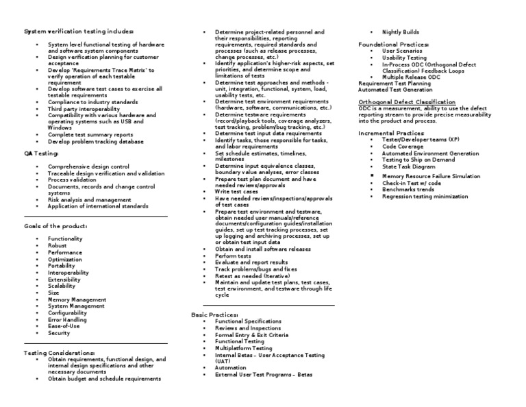 Basics of Software QA Testing Notes | PDF
