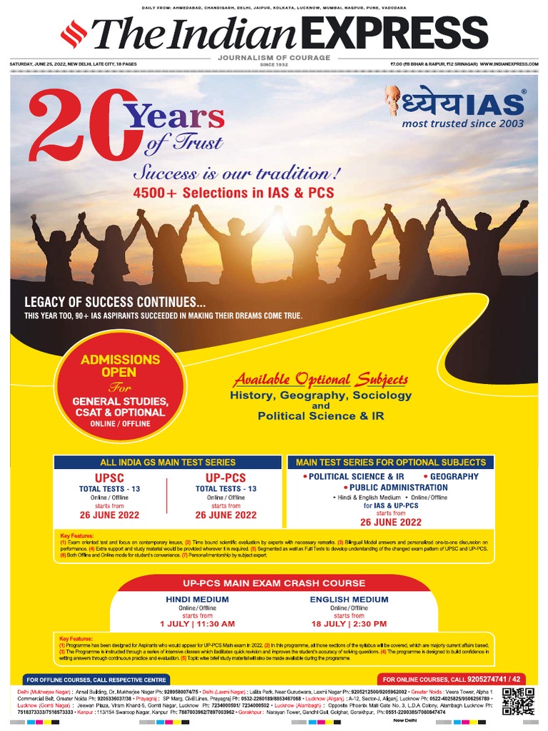 25 06 2022 Vajiramravi Indianexpress Download Free PDF Liquefied