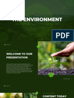 Green Minimalist The Environtment Presentation