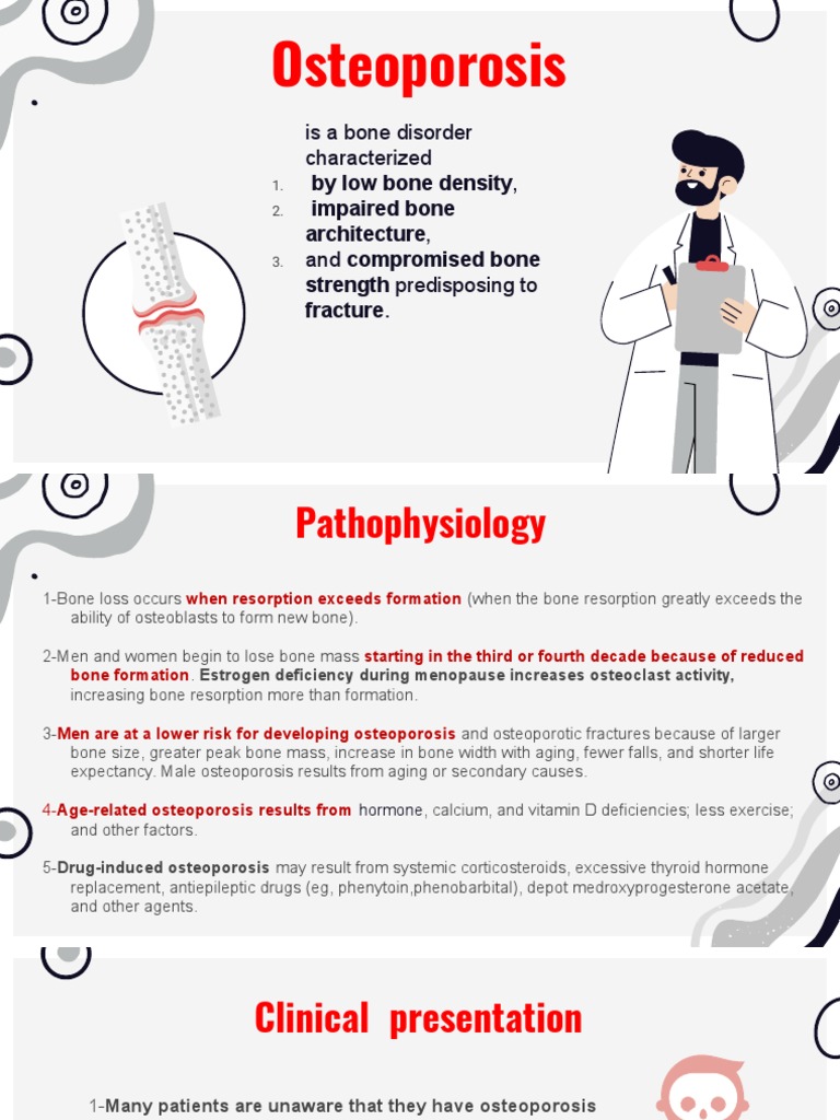 Osteoporosis Clinical Case by Slidesgo | PDF | Osteoporosis | Bone