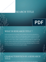 Research Title