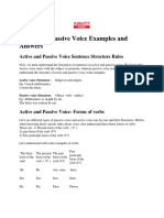 Active and Passive Voice Examples With Answers and Rules