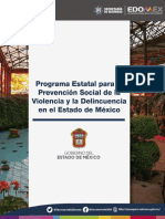 Programa para La Prevención Social de La Violencia y La Delincuencia Del Estado de México