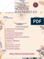 Paciente Politraumatizado - IVSS Hospital "Uyapar", Servicio de Cirugía, Universidad de Oriente, Núcleo Bolívar, Mayo 2022