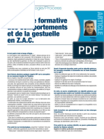 Article Scientifique Gestuelle en ZAC