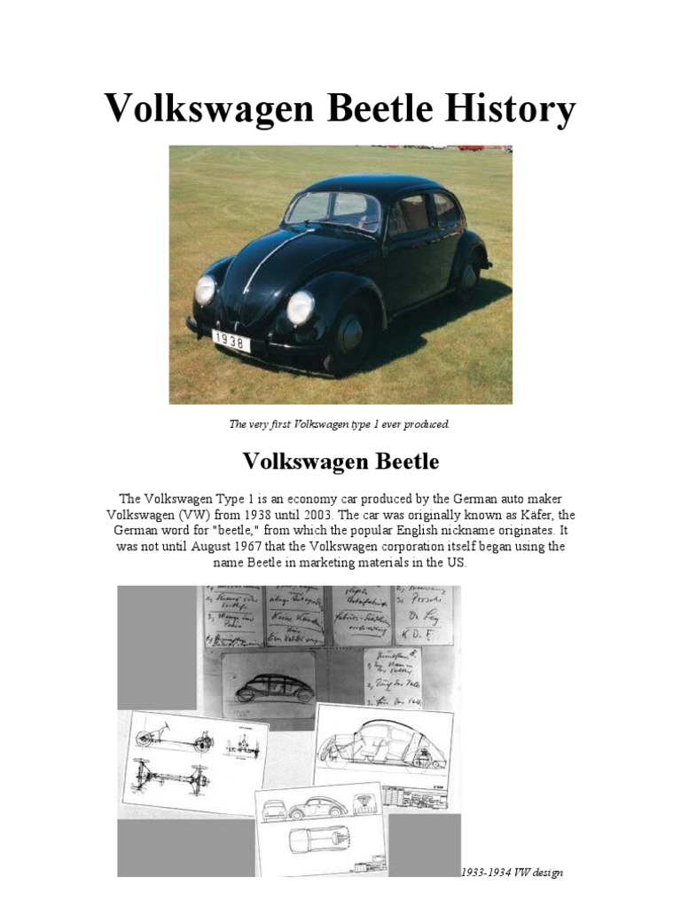 The Best Visual Volkswagen Beetle History, PDF, Automotive Industry