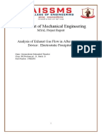 CFD Analysis On Electrostatic Previpitator