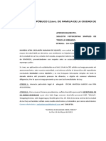 Apersonamiento Caso de Divorcio Señora Marbin