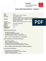 Windows Server 2022 Administration Initiation Approfondissement PDF