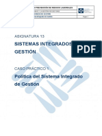 CP1 A13 Política Del Sistema Integrado de Gestión