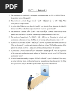 PHY 111 Tutorial 3