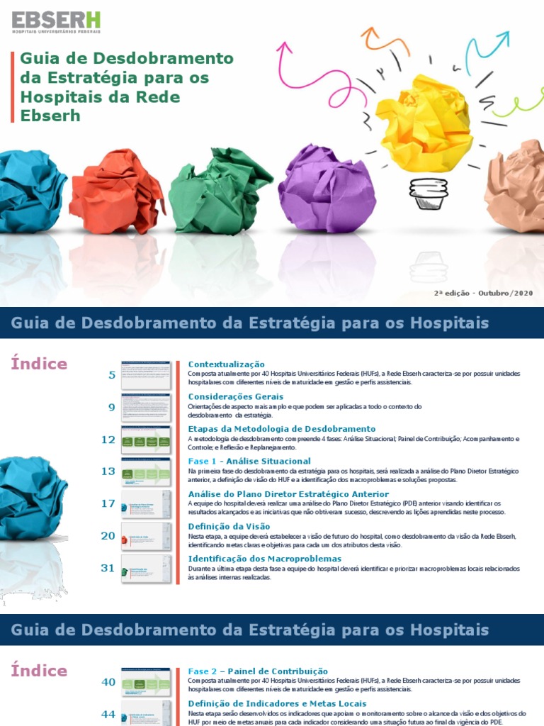 Guia Desdobramento Fase 1e2 | PDF | Hospital | Planejamento