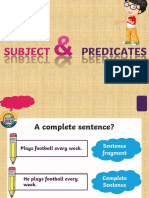 Subjects and Predicates