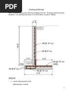 Retaining Wall Design