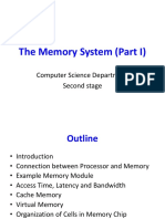 The Memory System (Part I) : Computer Science Department Second Stage