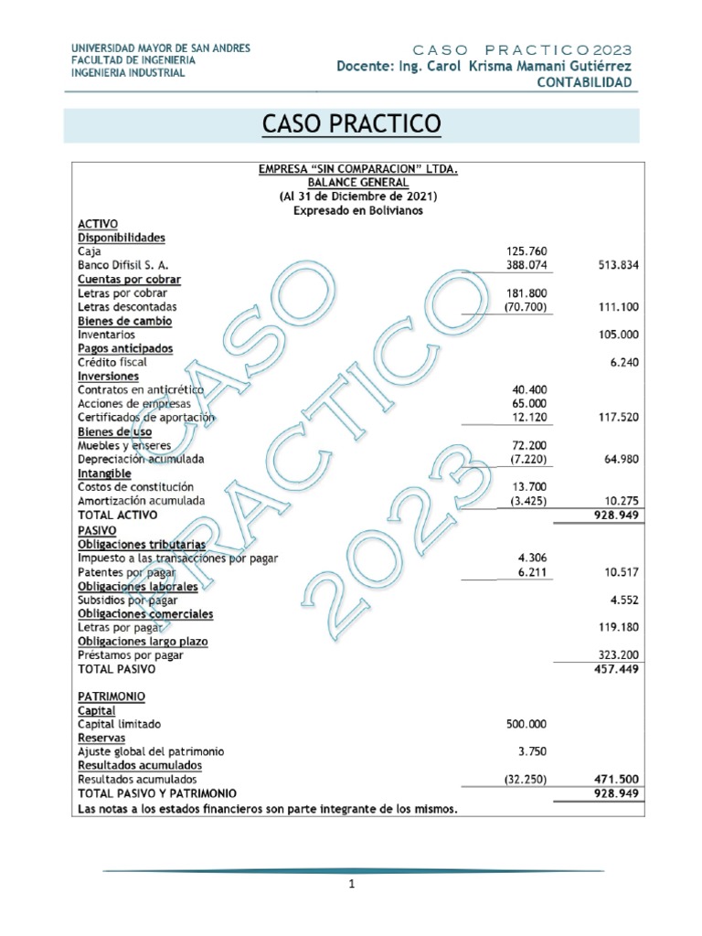 Practica Contabilidad Pdf