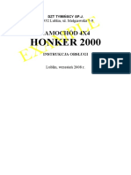Instrukcja Obsługi HONKER Wrzesien 2008