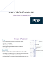 Design of Tubewell