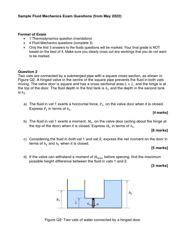 EMS460U 2022 - Fluids Questions | PDF