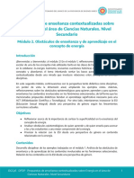 Módulo 2. Obstáculos de Enseñanza y de Aprendizaje en El