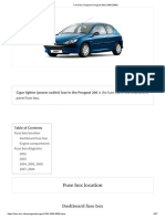 Fuse Box Diagram Peugeot 206 (1999-2008)