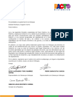 Carta Candidatos Alternativos en Antioquia