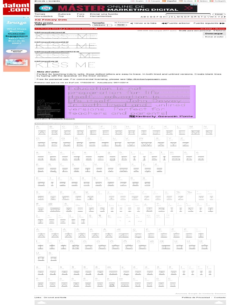 KG Primary Dots dafont.com | PDF