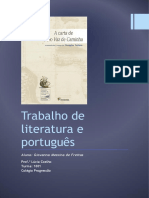 Trabalho de Literatura e Português