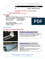 Dp60 - PRECAUTIONS INSTALLATION Drum Cleaning Blade