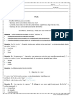 Atividade de Portugues Predicacao Verbal em Uma Piada 9º Ano Respostas