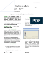 Pendulos Acoplados - Lab No.2-Fis Iii - G-102capitulo I PDF