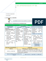 Sesiones de Aprendizaje - EDA IV Semana 1 - Editora Quipus Perú